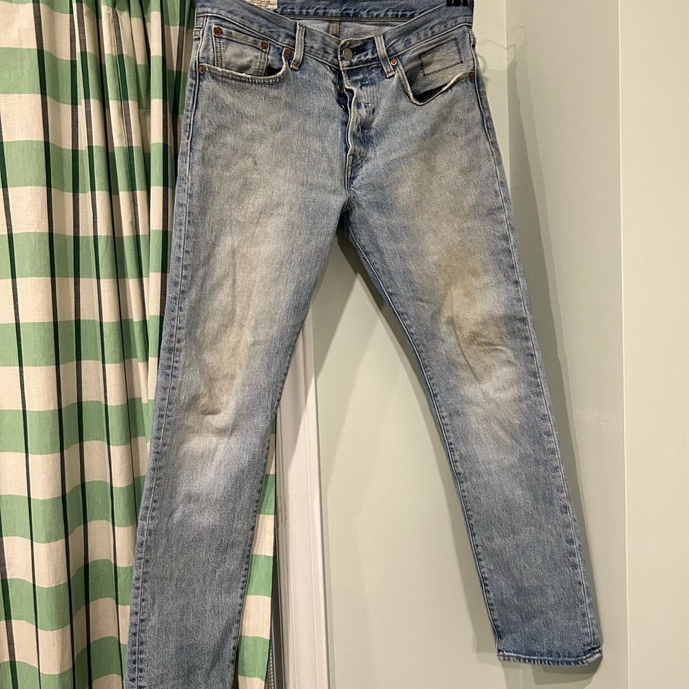 Levi’s Men's Light Blue Jeans 501s Slim Taper. - Premium Levi’s